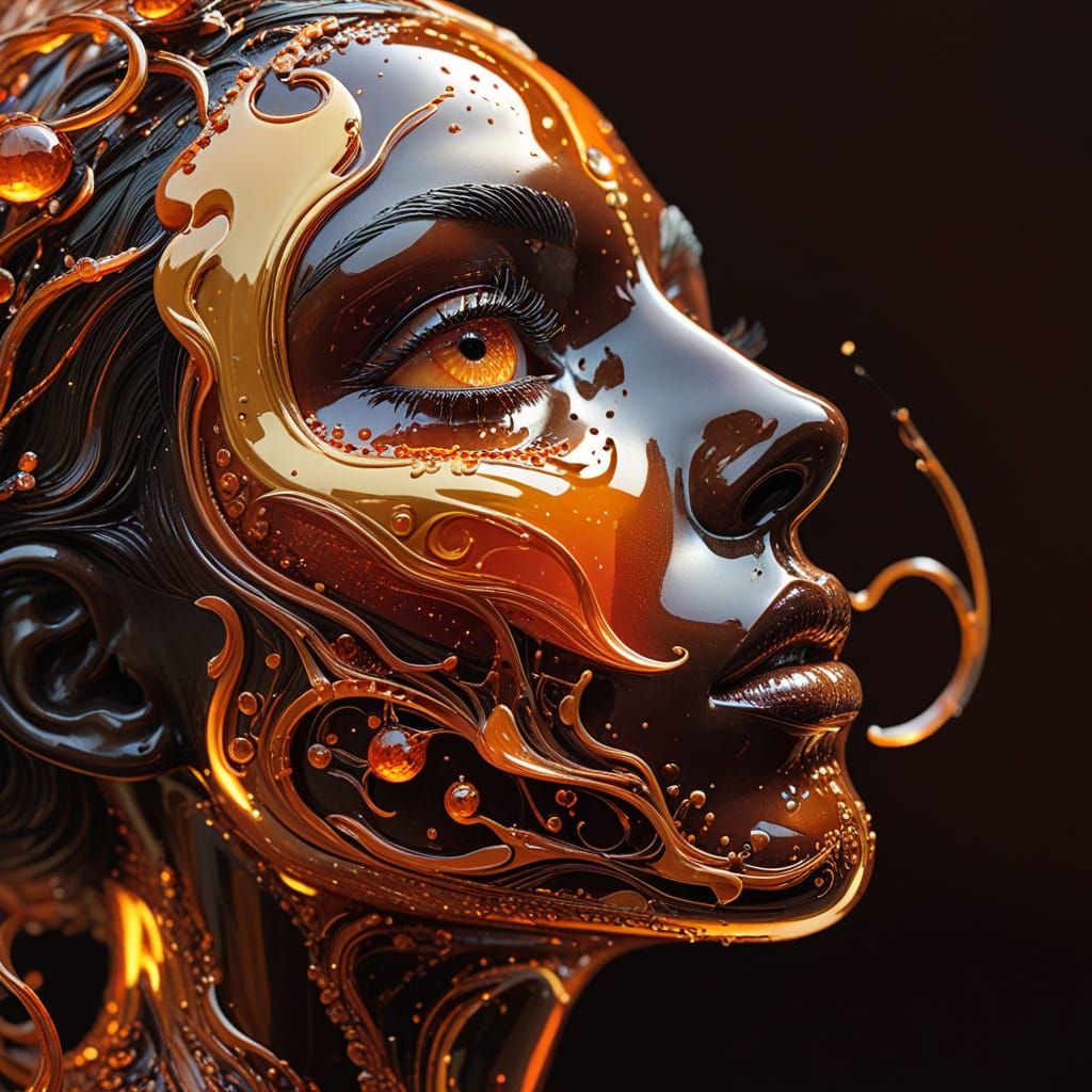 Surreal feminine sculpture