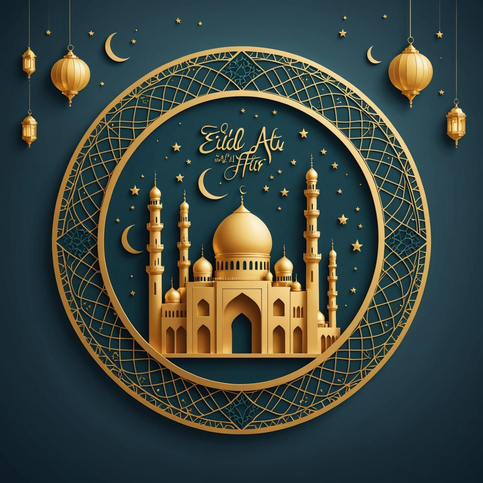 Greeting card Eid Al Fitr