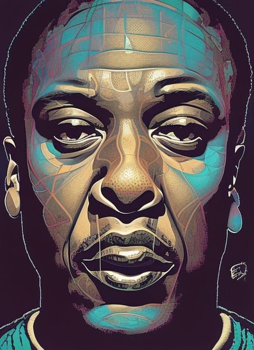 Dr. Dre Concert in Celtic Art Style