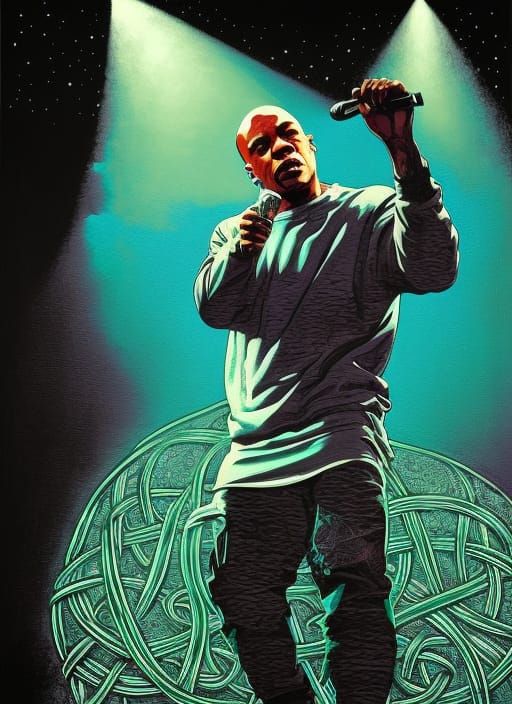 Dr. Dre Concert in Celtic Art Style