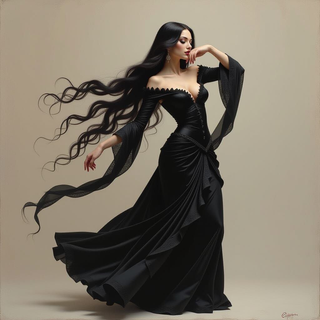 Vampiress Dancing in Mannerist Style