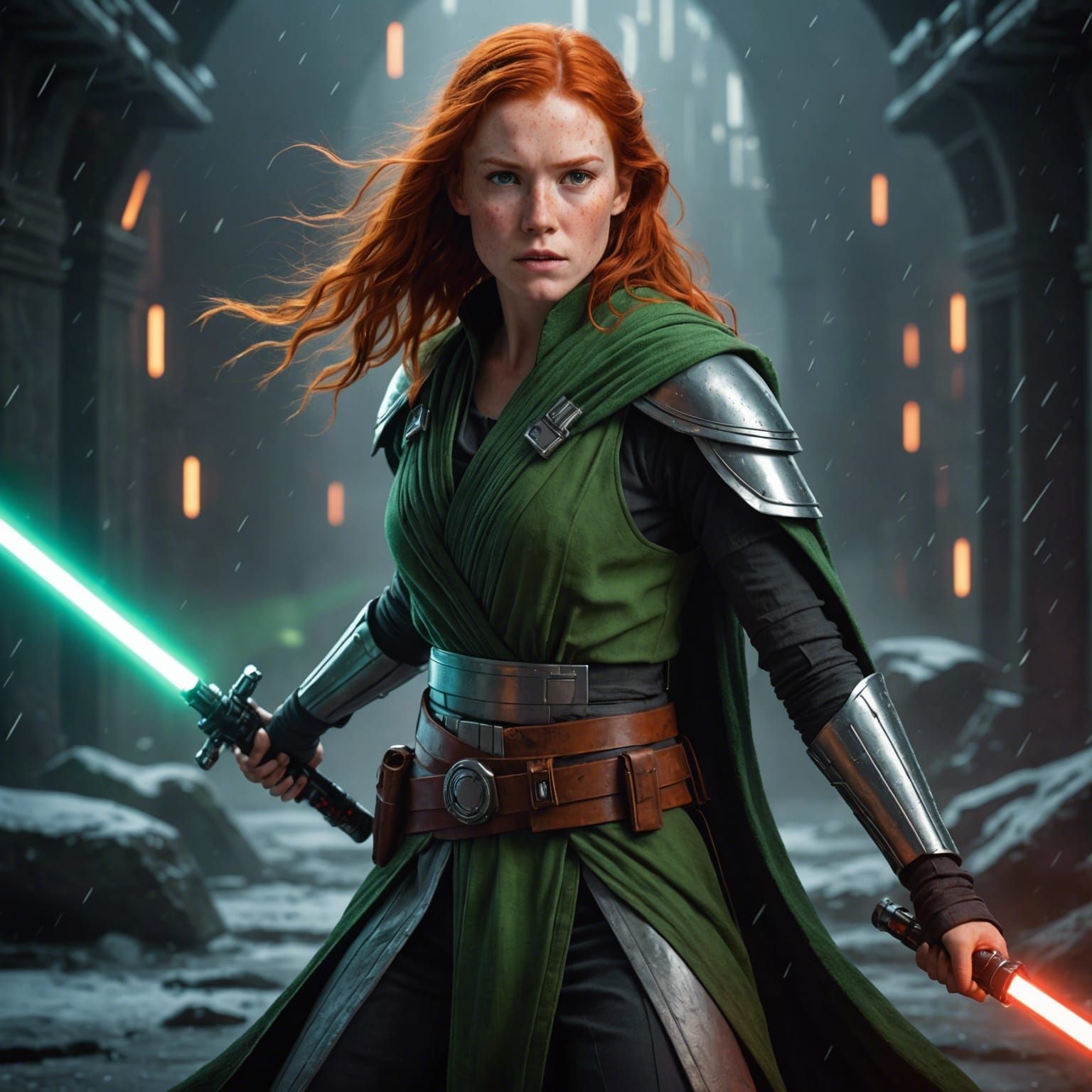 Young Jedi Knight's Internal Conflict: Digital Matte Paintin...