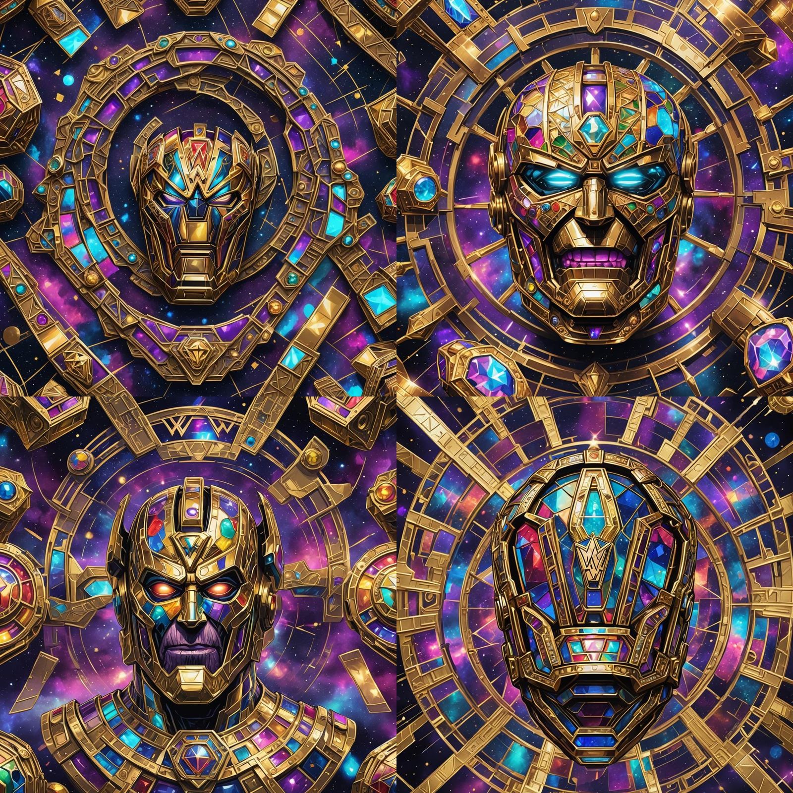 WWE Infinity Gauntlet Championship Belt: Cosmic Illustration