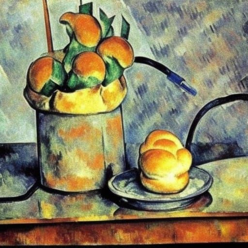 Surreal Electrician Baker in Post-Impressionist Style