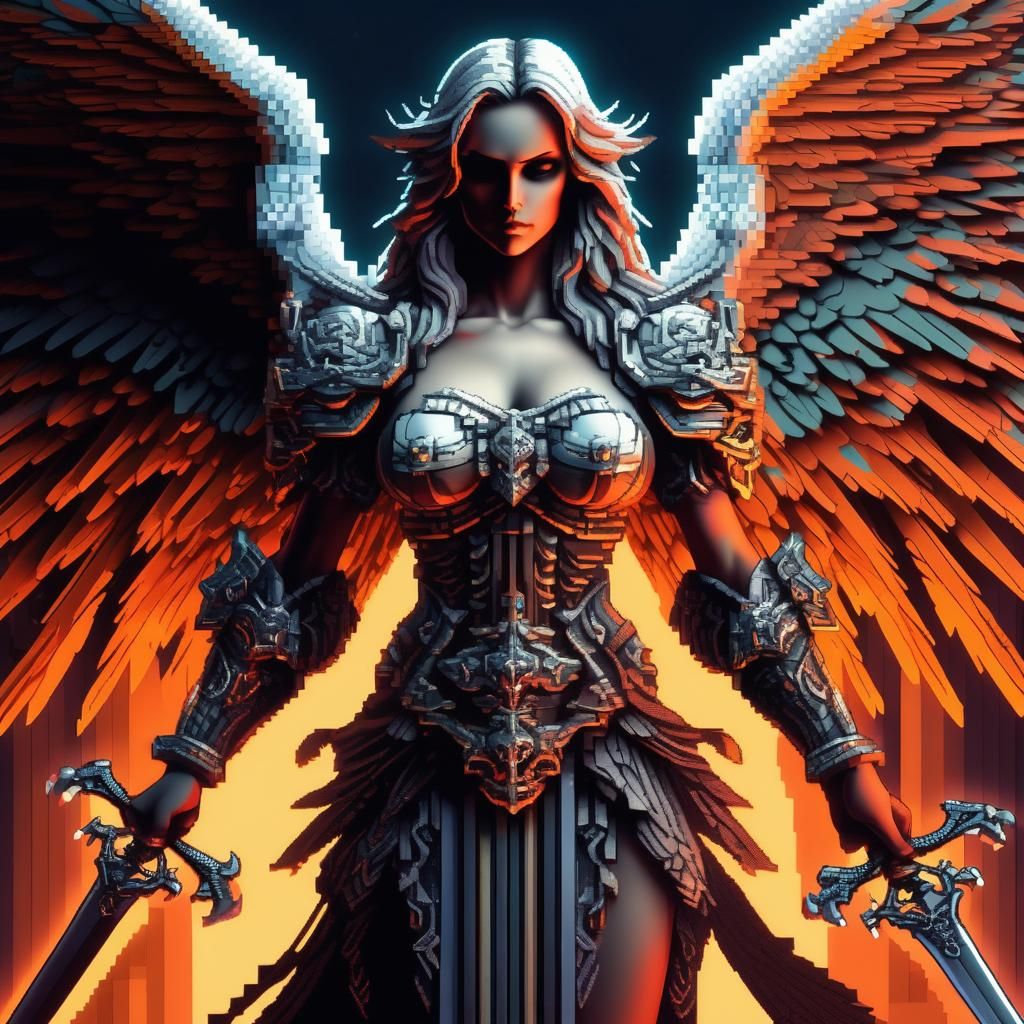 Lilith the Fallen Angel - Final Boss of the Dungeon