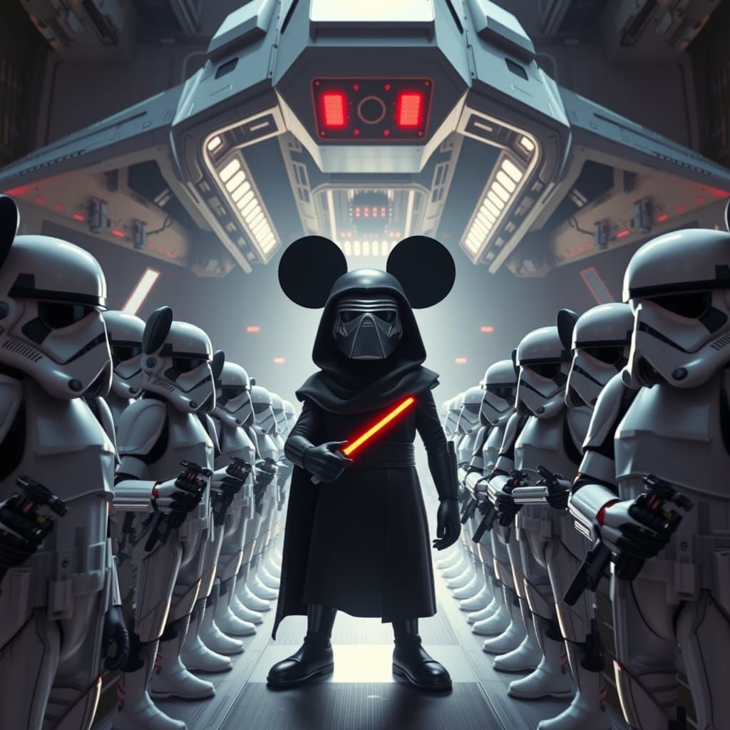 Mickey Mouse Stormtroopers and Goofy Kylo Ren