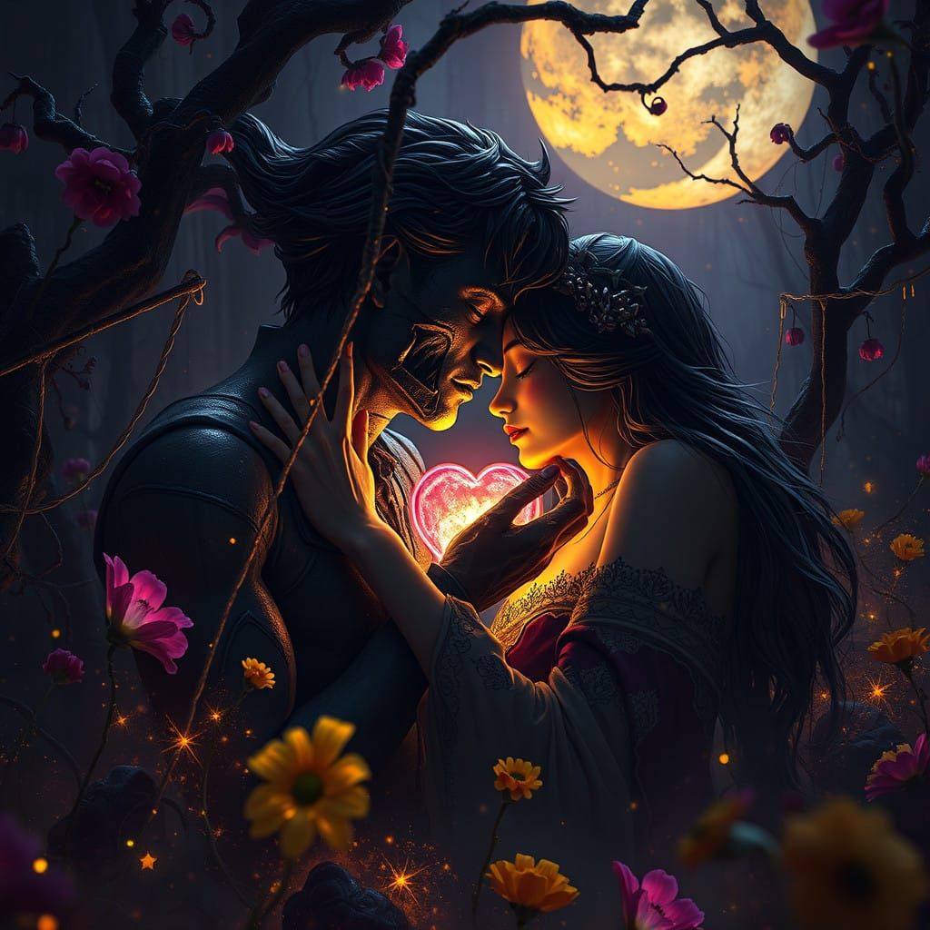 Ethereal Fantasy Landscape in Haunting, Dynamic Lighting