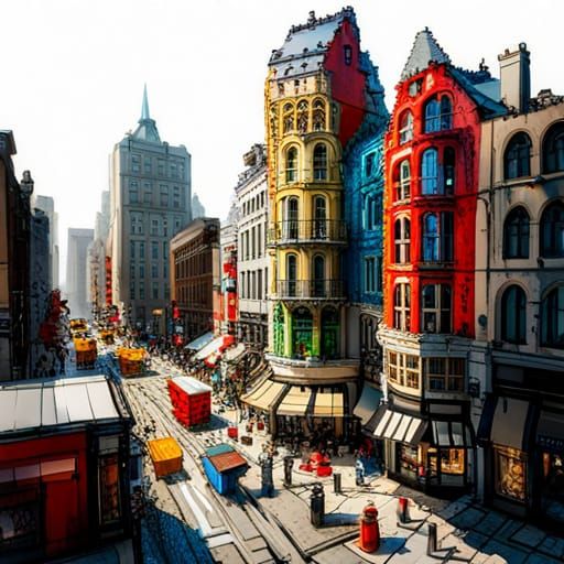 LEGO City: A Hyperrealistic Fantasy World
