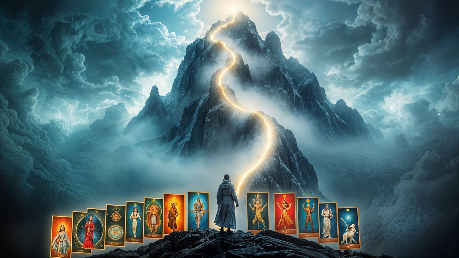 Ascending the Mystic Mountain of Tarot Wisdom