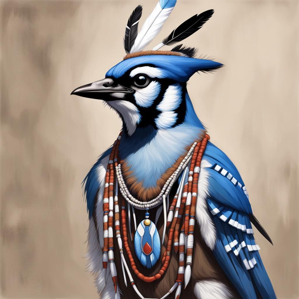 Madam Blue Jay (Asdząą--)