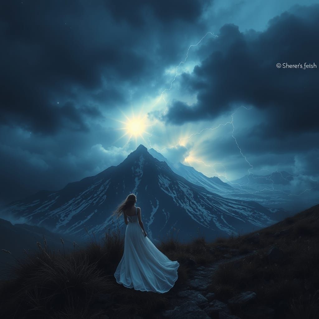 Mournful Daughters of the Stormy Night in Ethereal White
