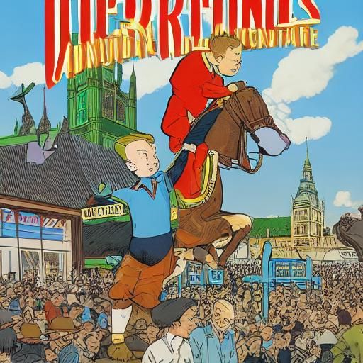 Tintin at the London International Horse Show.