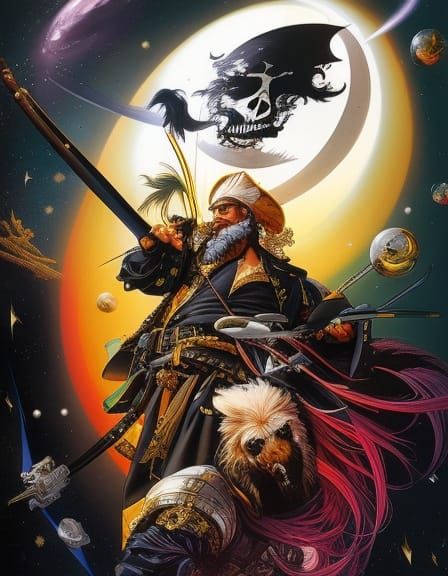 Space Pirates on Deck in Sci-Fi Adventure