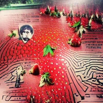 Vibrant Strawberry Field Landscape