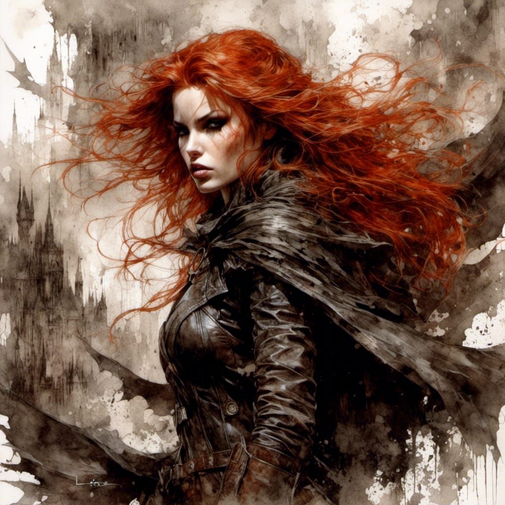 Hyperreal Batgirl Illustration in Anime Style