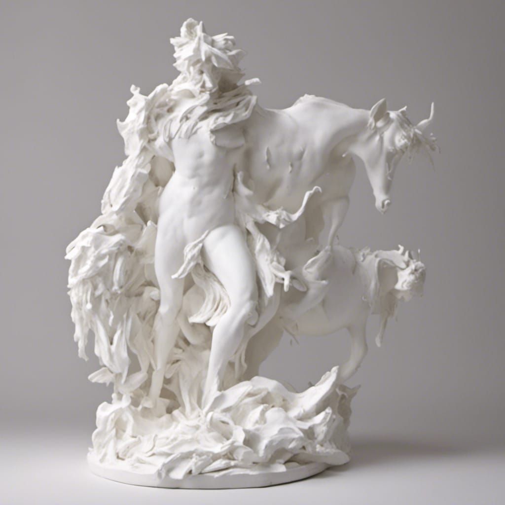 Minimalist Pure White Sculpture Art