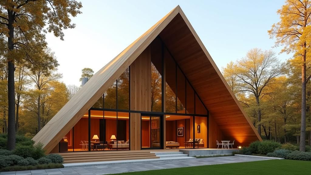 Toblerone Inspired House in Bauhaus Style