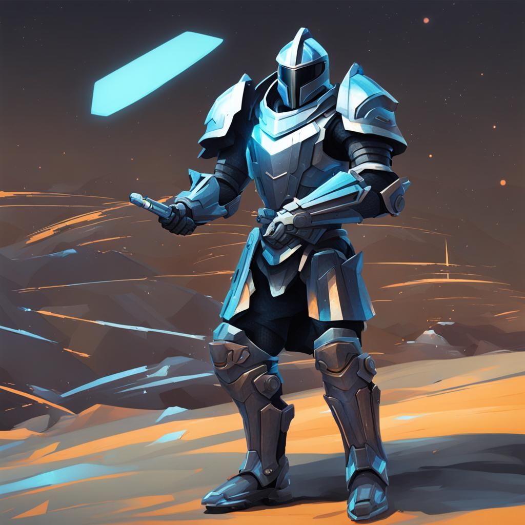 Futuristic Knight in Shining Armor