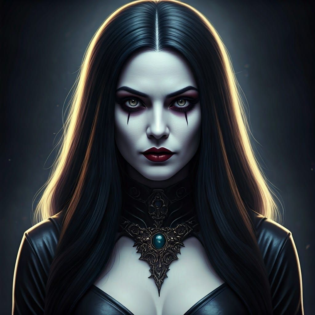 Hyperrealistic DC Comics Portrait of Goth Death of the Endle...