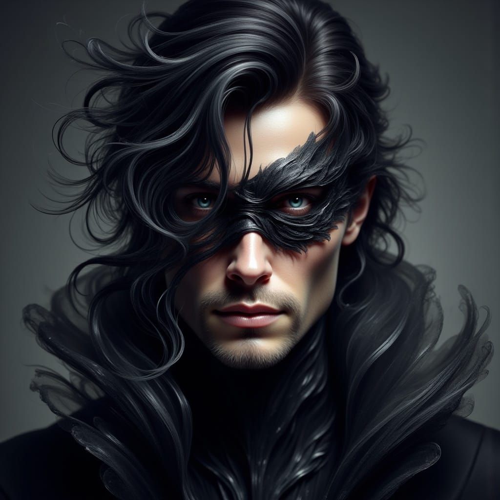 <lora:Ethereal Magic Flux:1.0> Handsome man with black hair ...