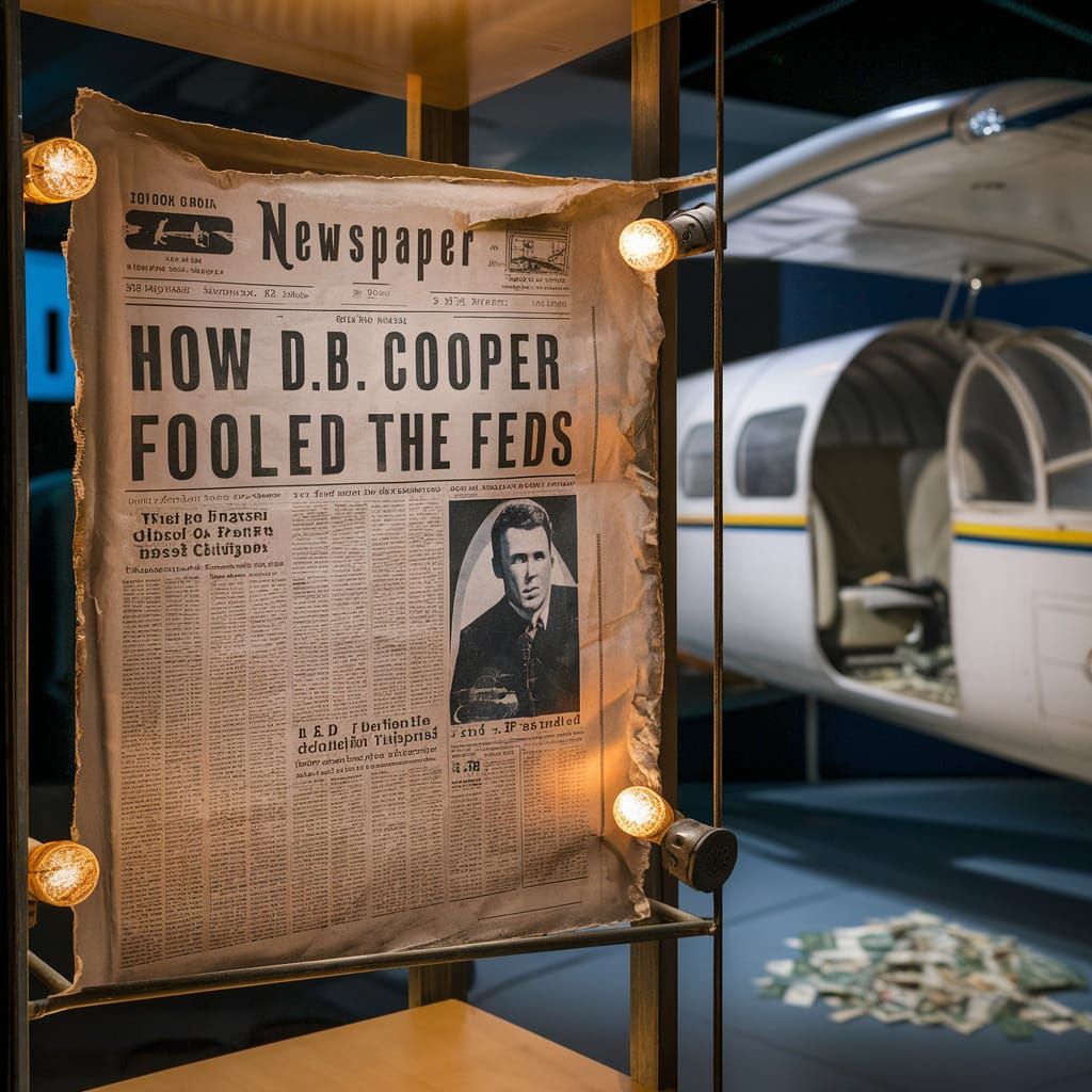 D.B. Cooper Skyjacking Story in Museum Exhibit
