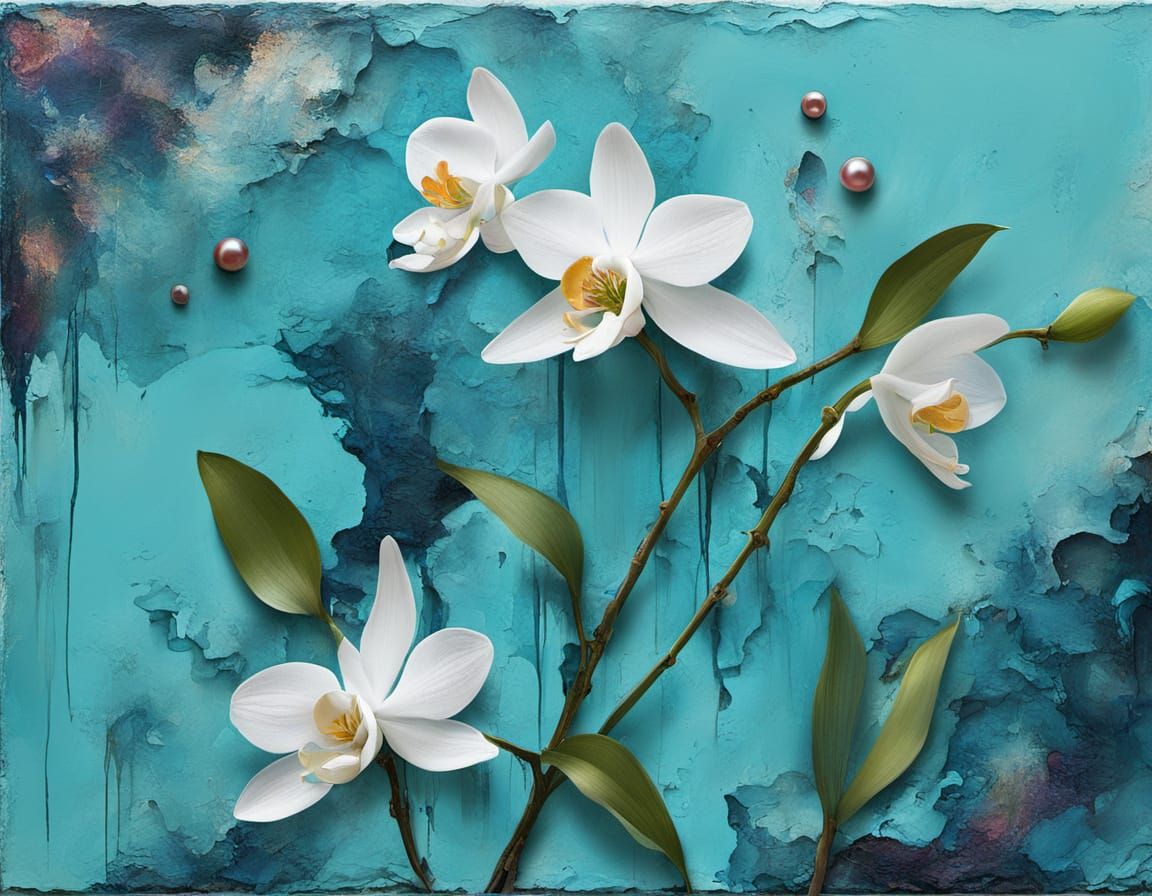 Abstract Surrealism Painting of Potters in Space