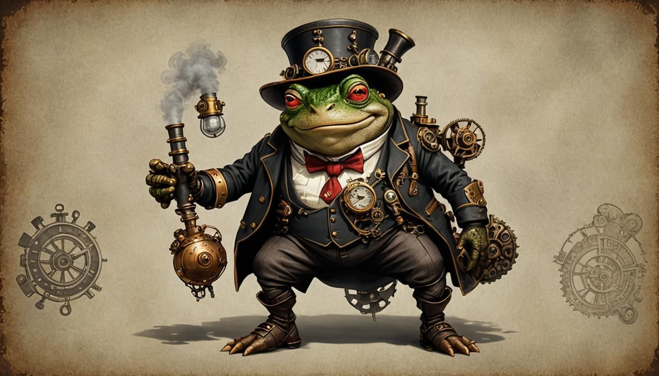 Steampunk Mr. Toad Illustration