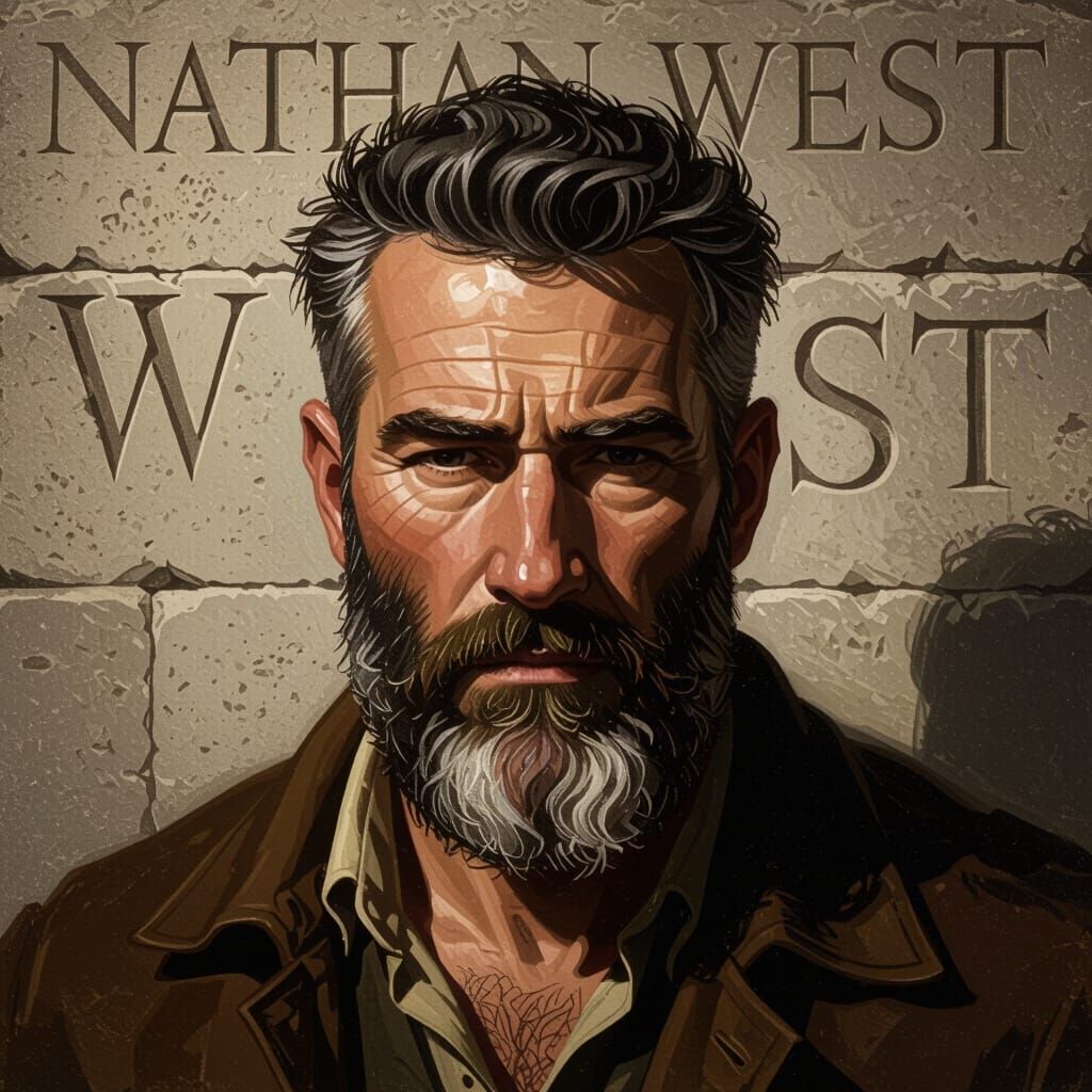 Stoic Man Portrait in Caravaggio Style