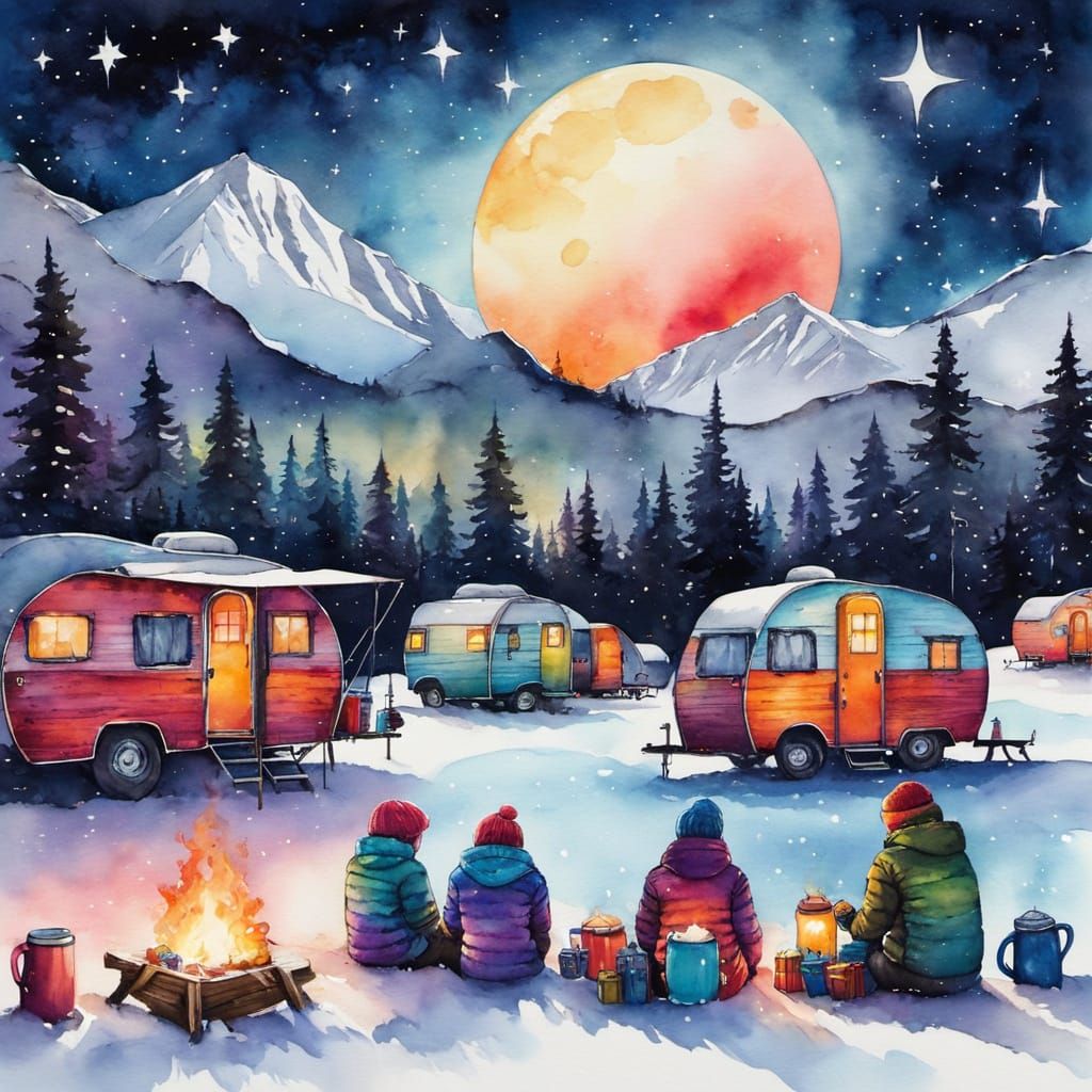 Night at camp.. 🌌🏕
