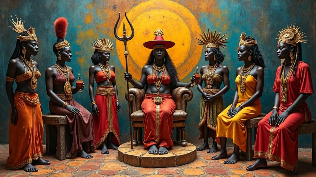 Seven African Powers in Santeria: A Sacred Depiction