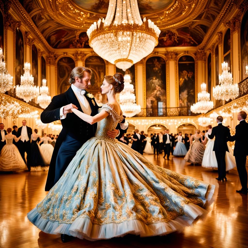 Anna and Vronsky Waltz: An Impressionist Portrait