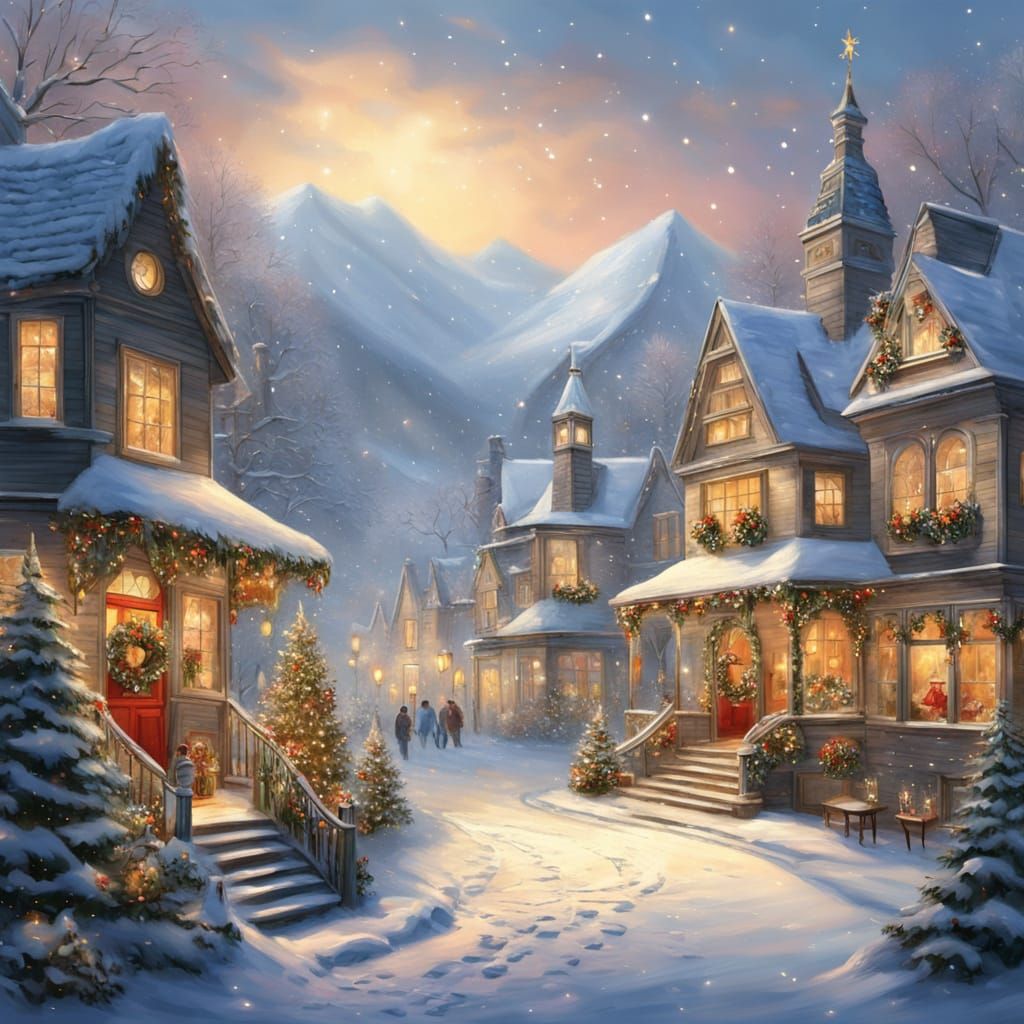 Enchanting Christmas Museum Concept Art