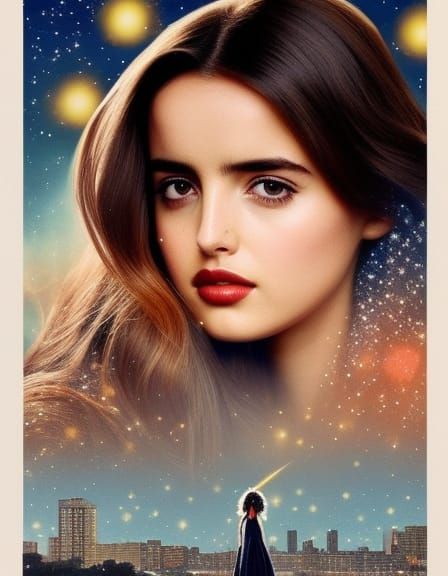 Young Woman in Pajamas at Bus Stop