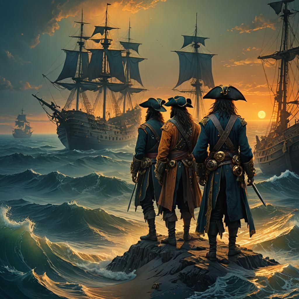 Pirates on the Horizon: Fantasy Concept Art