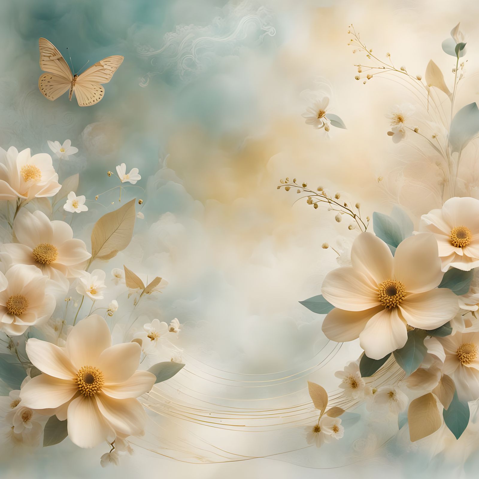 Ethereal Minimalist Poetic Dreamscape in Dreamy Warm Tones