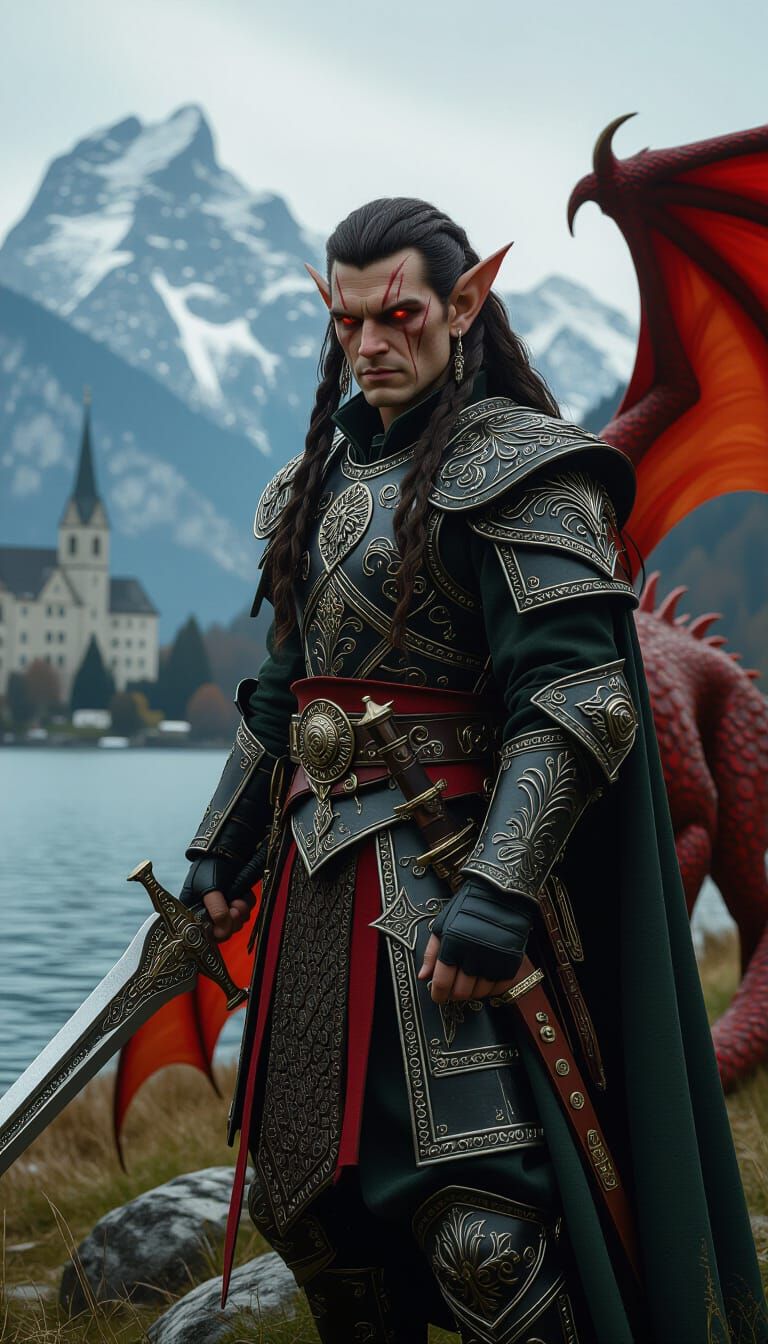 Goblin King and Dragon in Swiss Alps