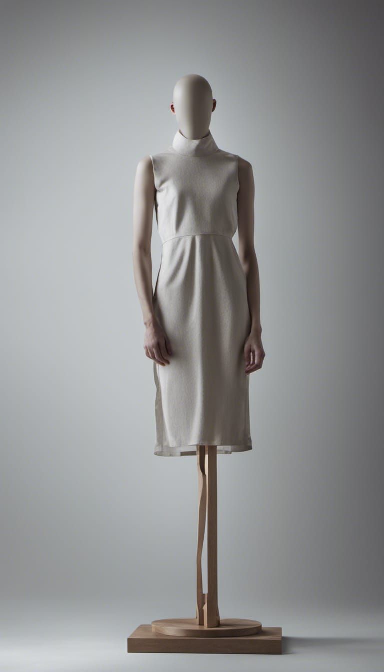 Realistic Mannequin on Runway Fashion Show Photo