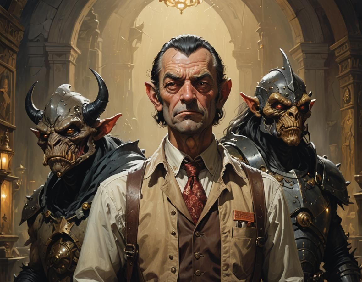 Tough Fantasy Characters in Classical Portrait Style