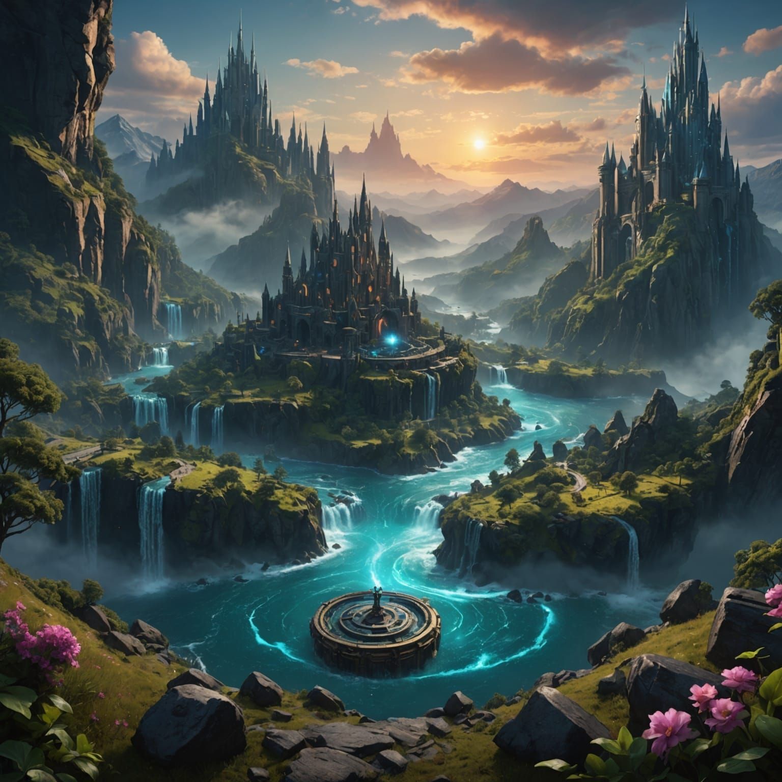 Siri and Alexa: Detailed Fantasy Concept Art