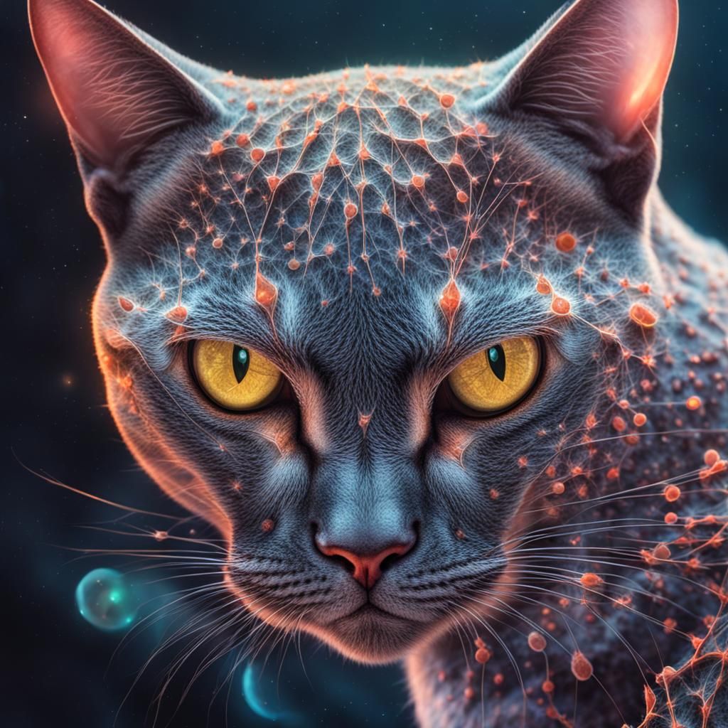 Diamond Amoeba Cat Shape