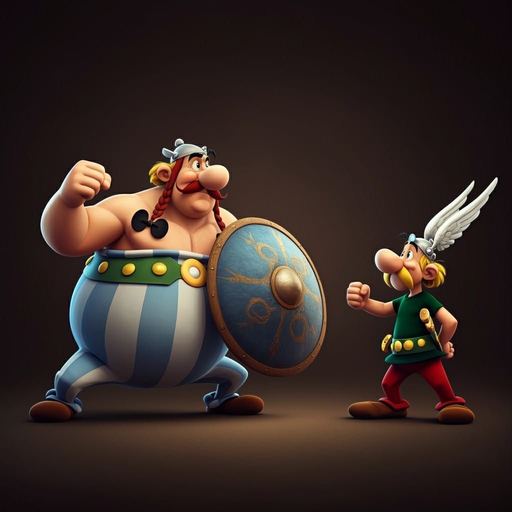 Asterix and Obelix in Epic 3D Battle