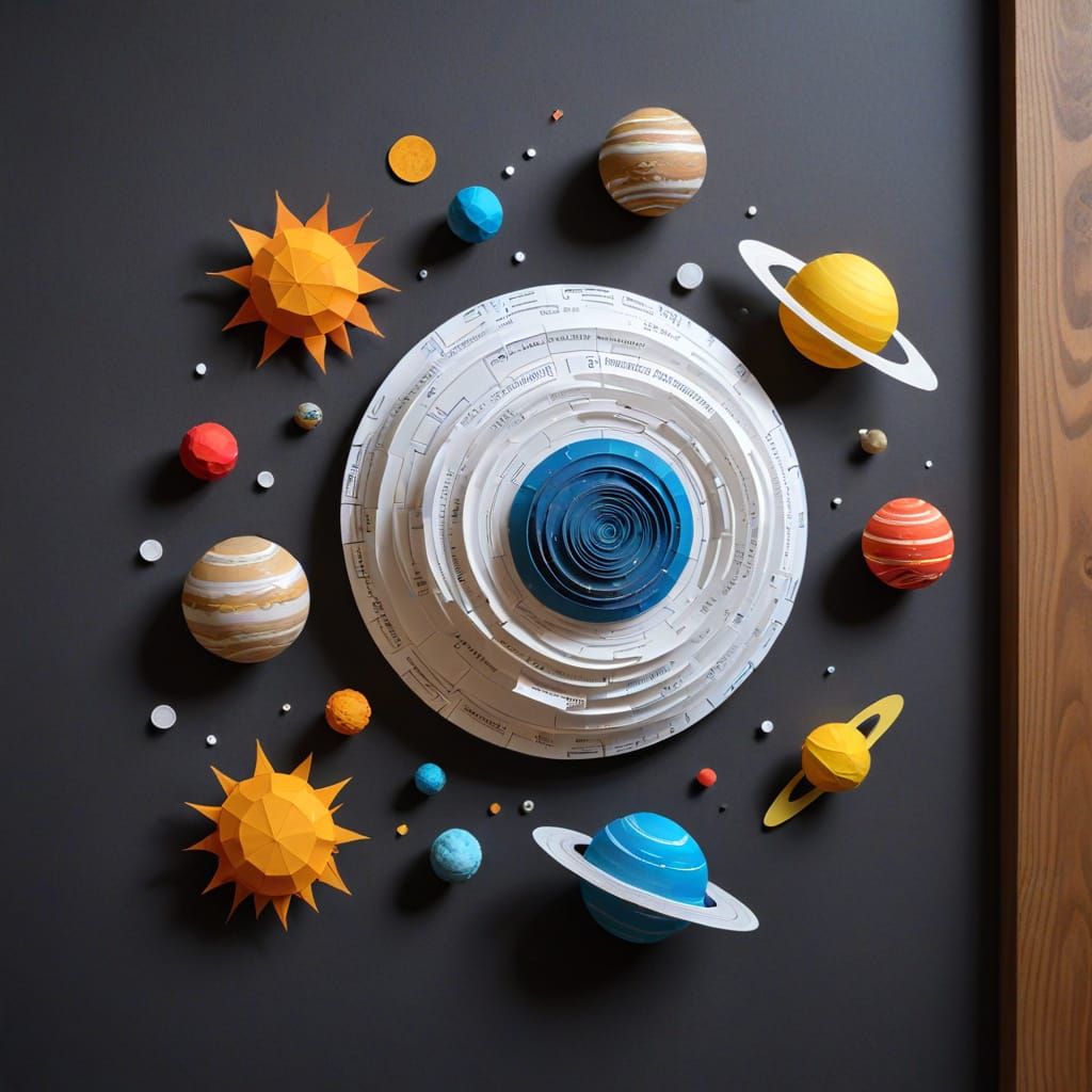 Paper Solar System Model