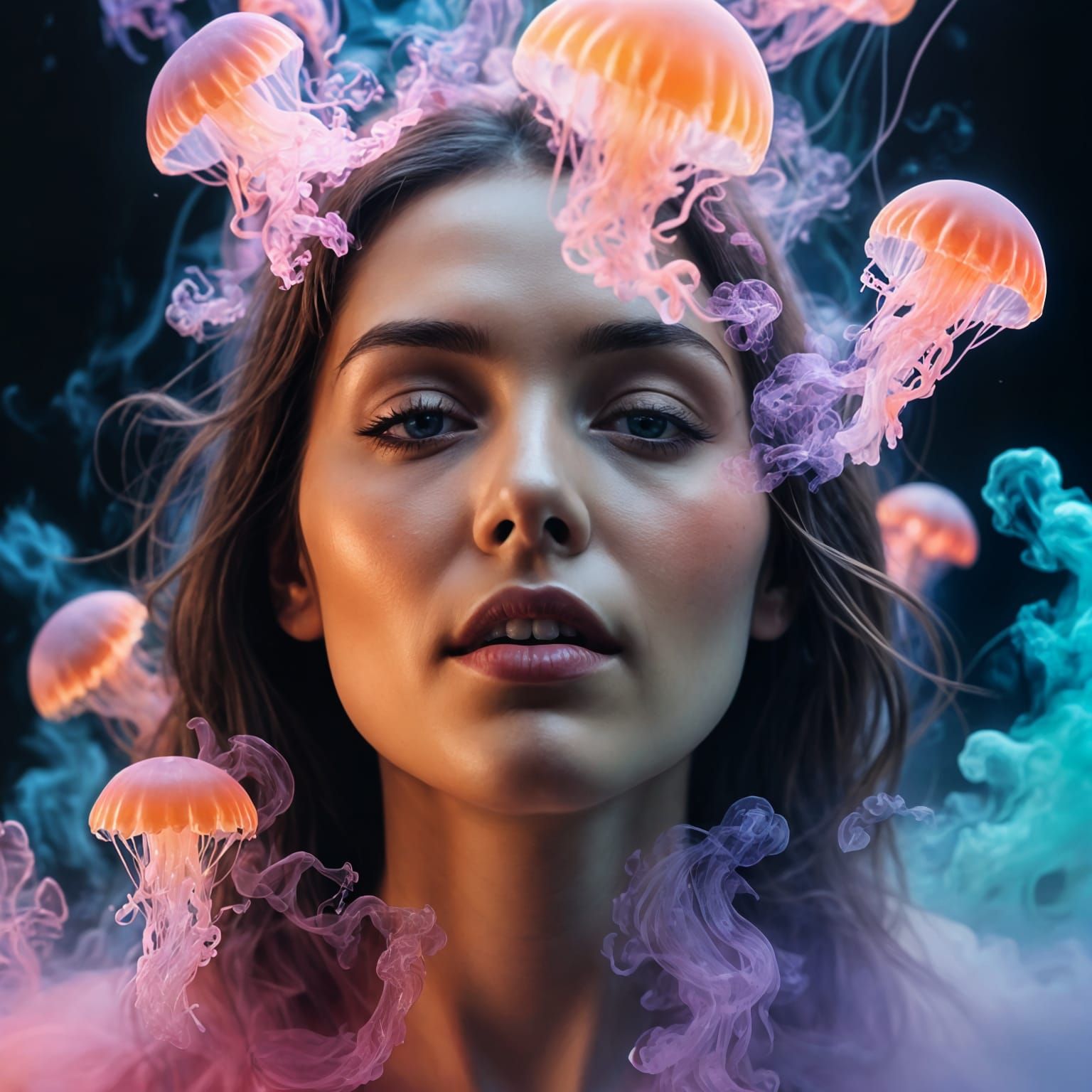 Smoke jellyfish