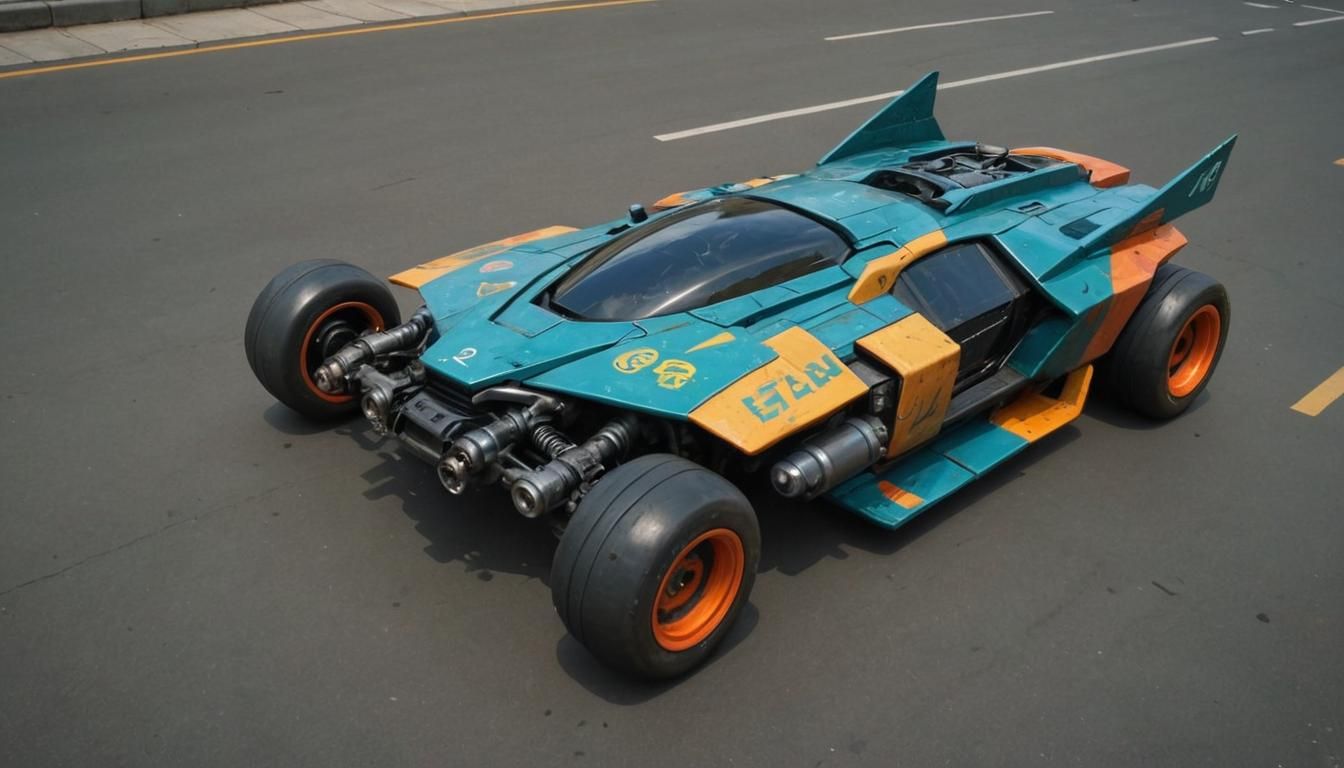 Cyberpunk Vehicle with Decals