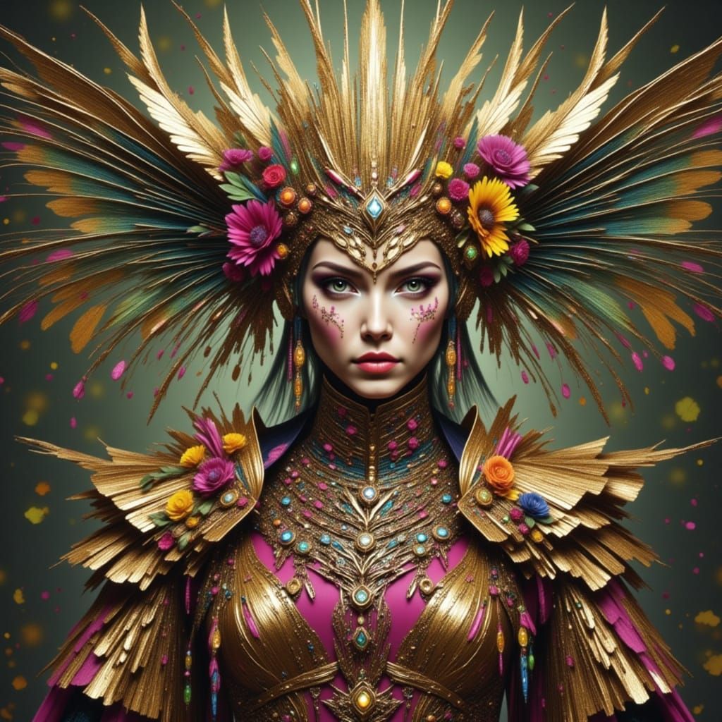 Punk Rock Fairy in Digital Art Style