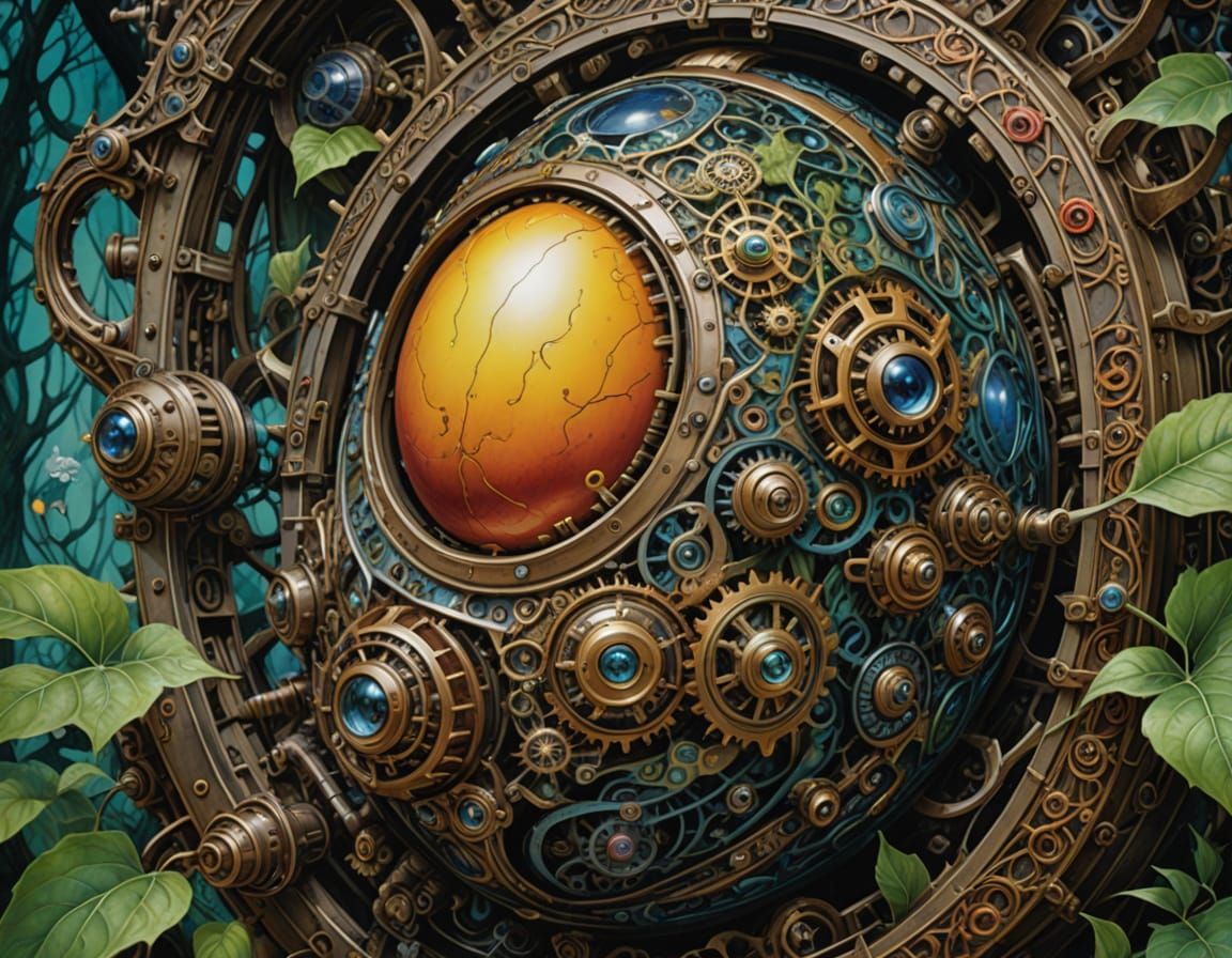 Steampunk Fantasy Egg Masterpiece