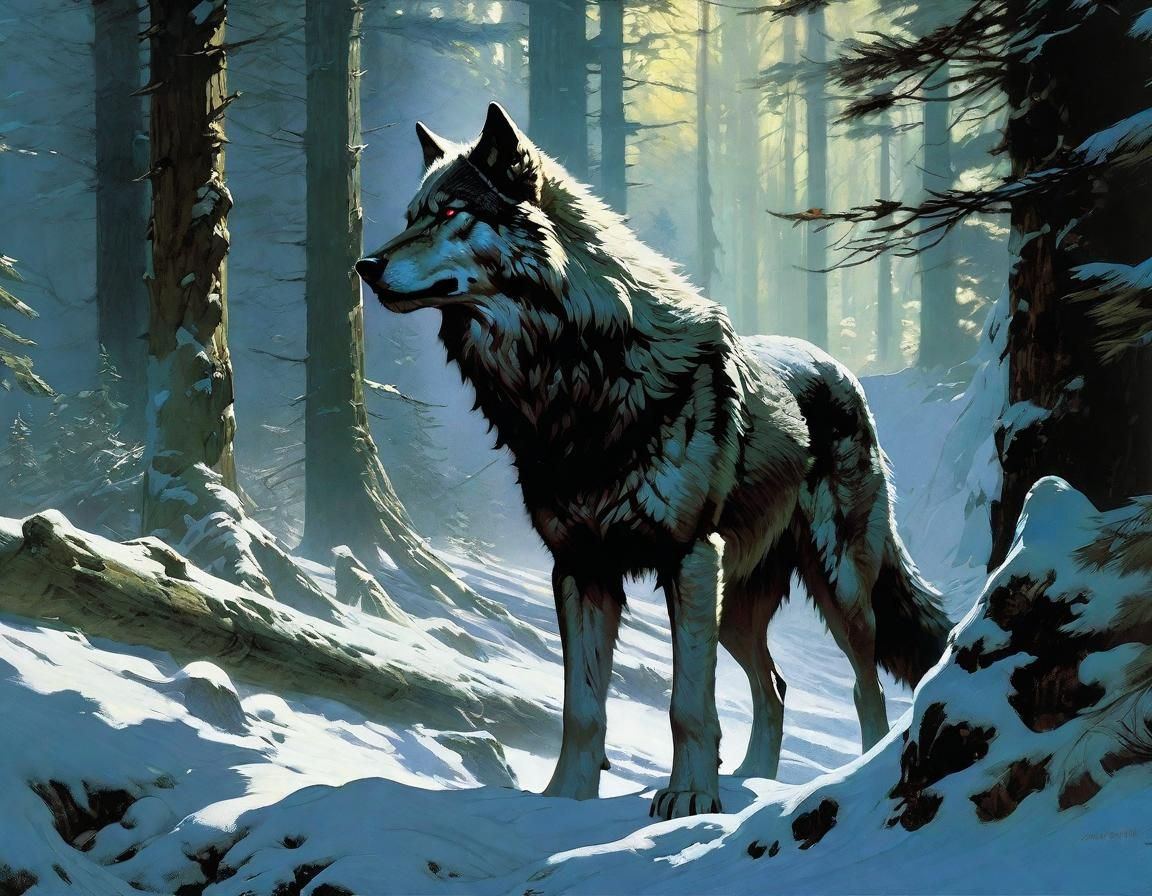Dire Wolf in Winter