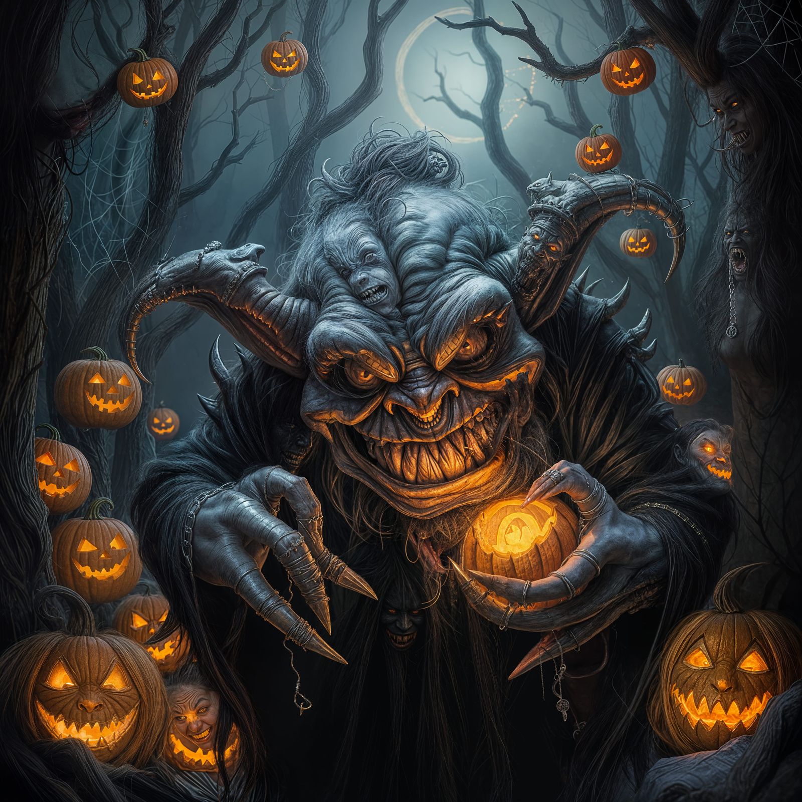 Evil Halloween Troll Generated by AI