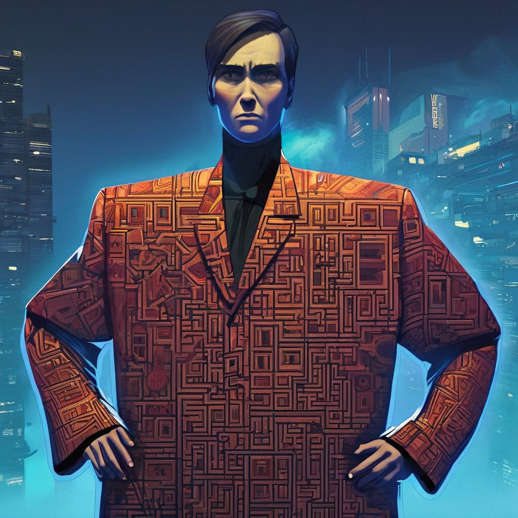 Stunning Woman in David Byrne-Inspired Big Suit, Fantastical...