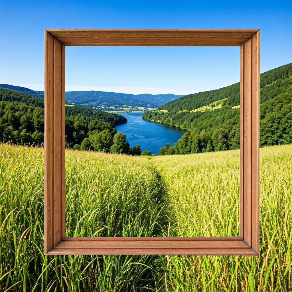 Landscapes Framed by Window Panes